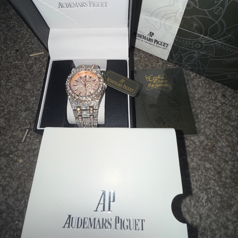 Audemars Piguet Rose Gold and Silver Watch - Picture 2 of 3